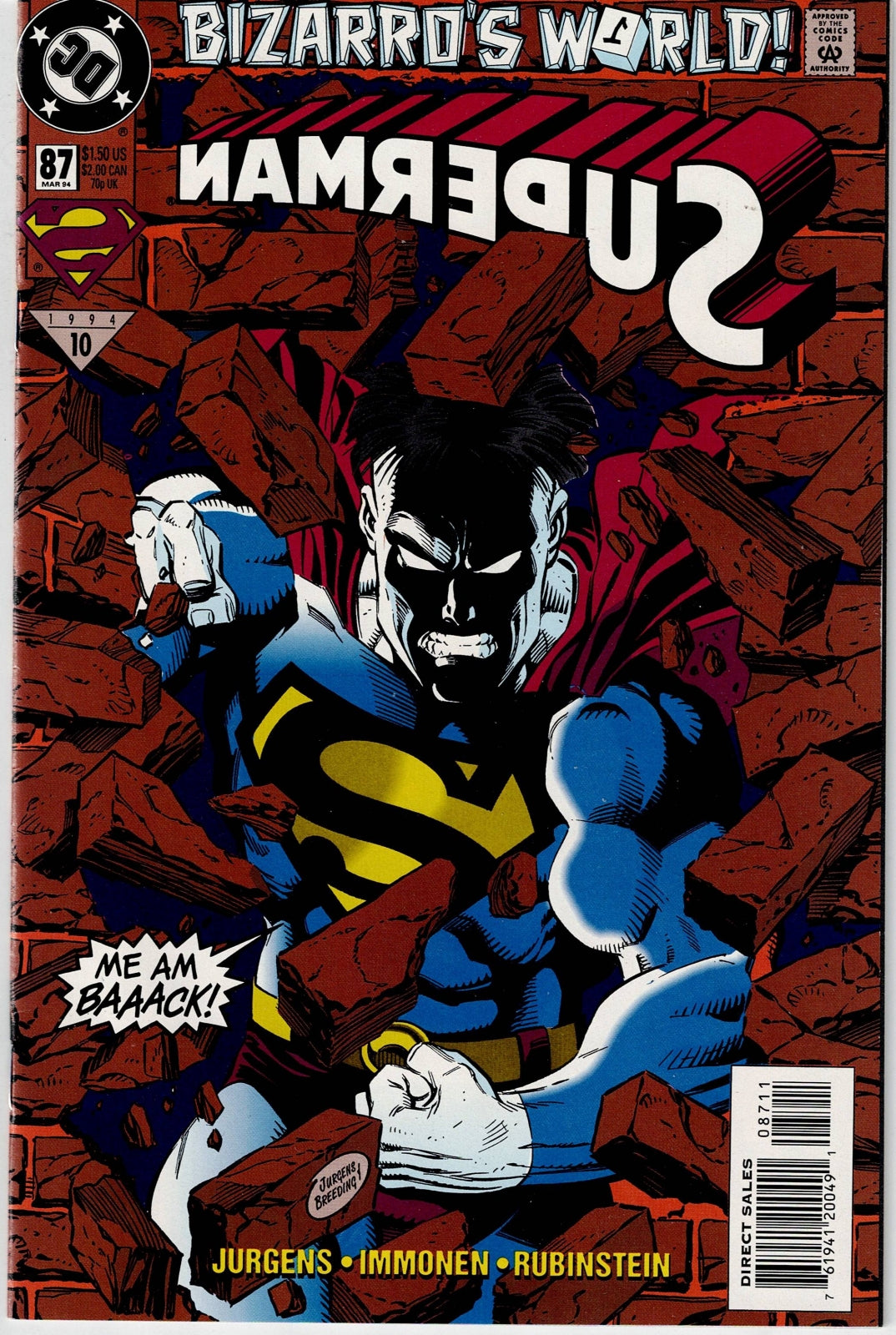 SUPERMAN (2ND SERIES) # 87 NM-