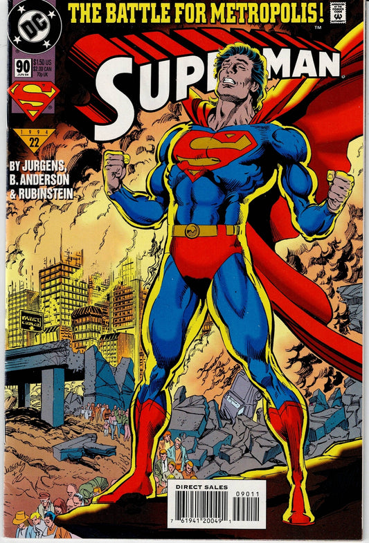 SUPERMAN (2ND SERIES) # 90 VF/NM