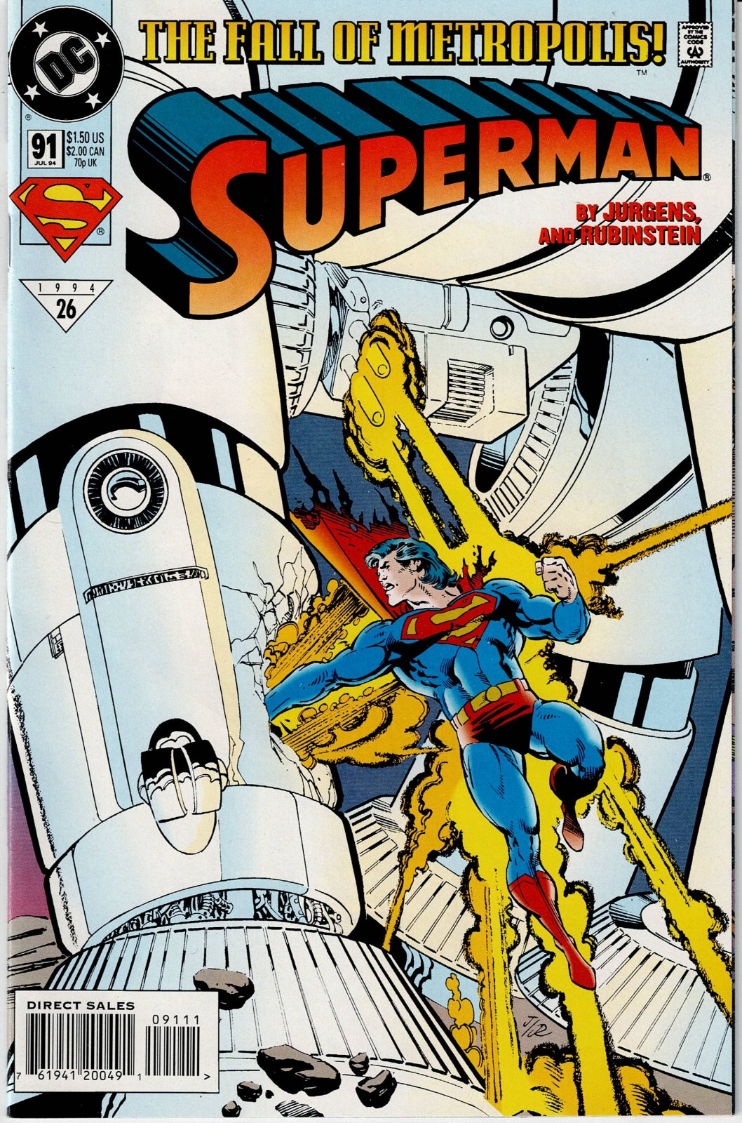 SUPERMAN (2ND SERIES) # 91 NM-