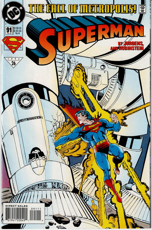 SUPERMAN (2ND SERIES) # 91 NM-