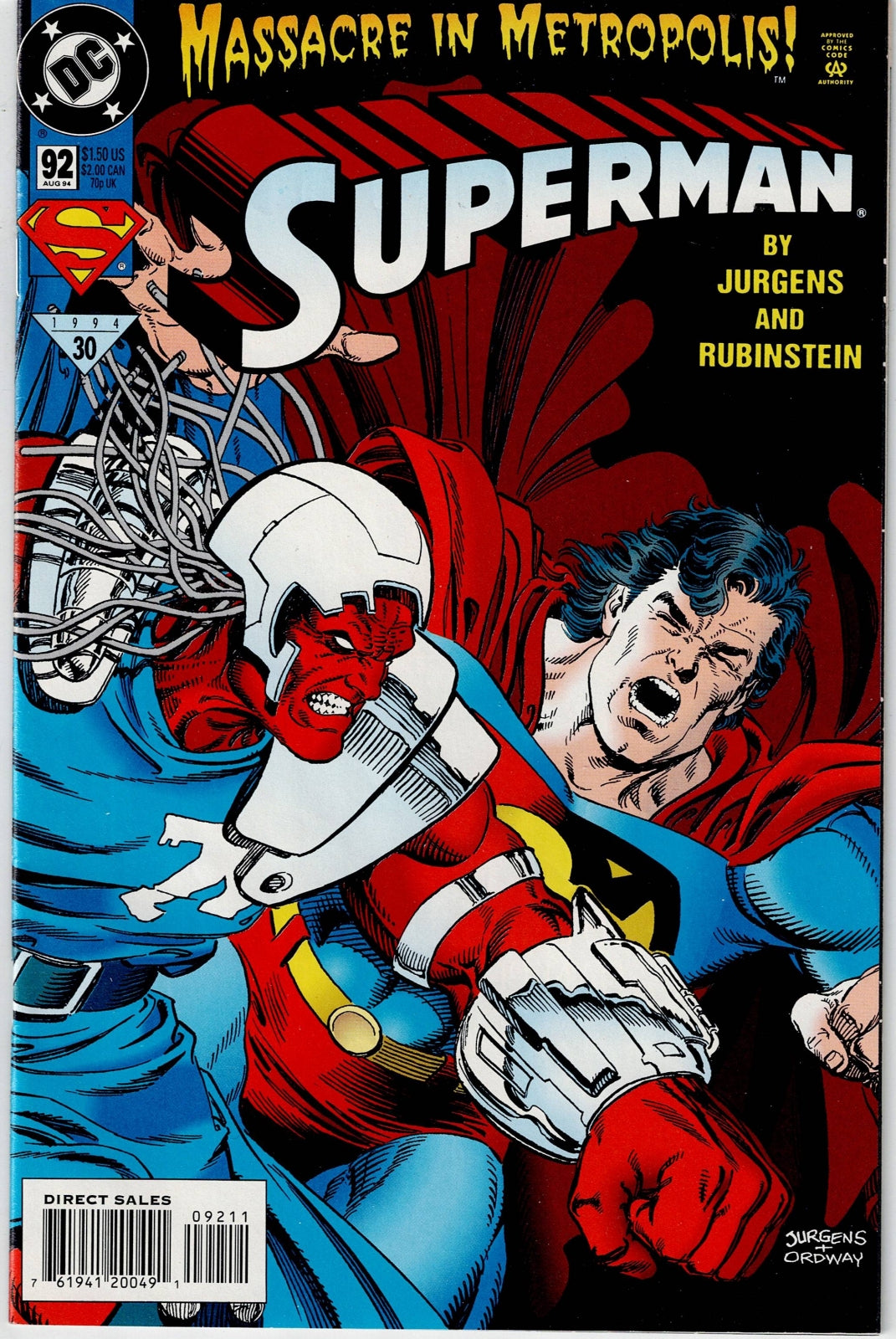 SUPERMAN (2ND SERIES) # 92 FN/VF