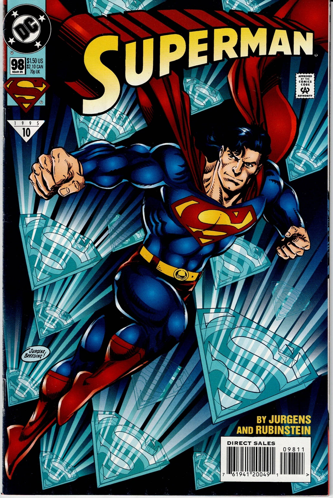 SUPERMAN (2ND SERIES) # 98 FN/VF