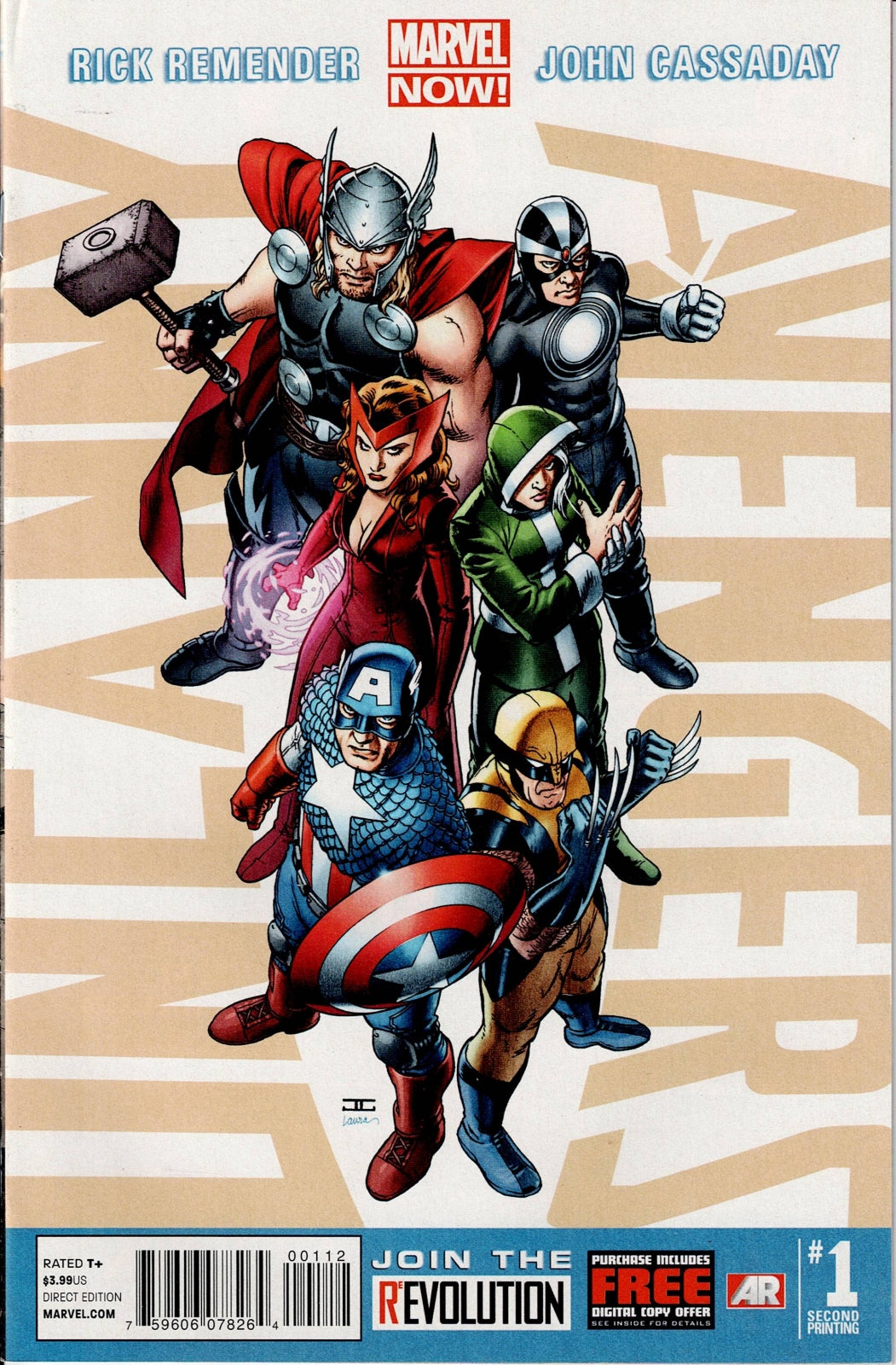 UNCANNY AVENGERS (1ST SERIES) # 1 NM 2nd Printing