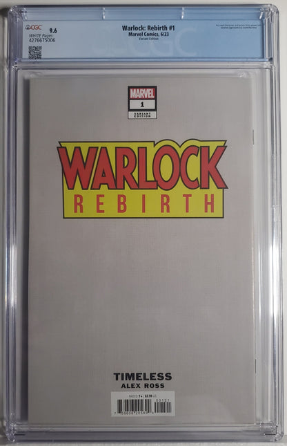 WARLOCK: REBIRTH # 1 CGC 9.6 NM+ Alex Ross Timeless Thanos