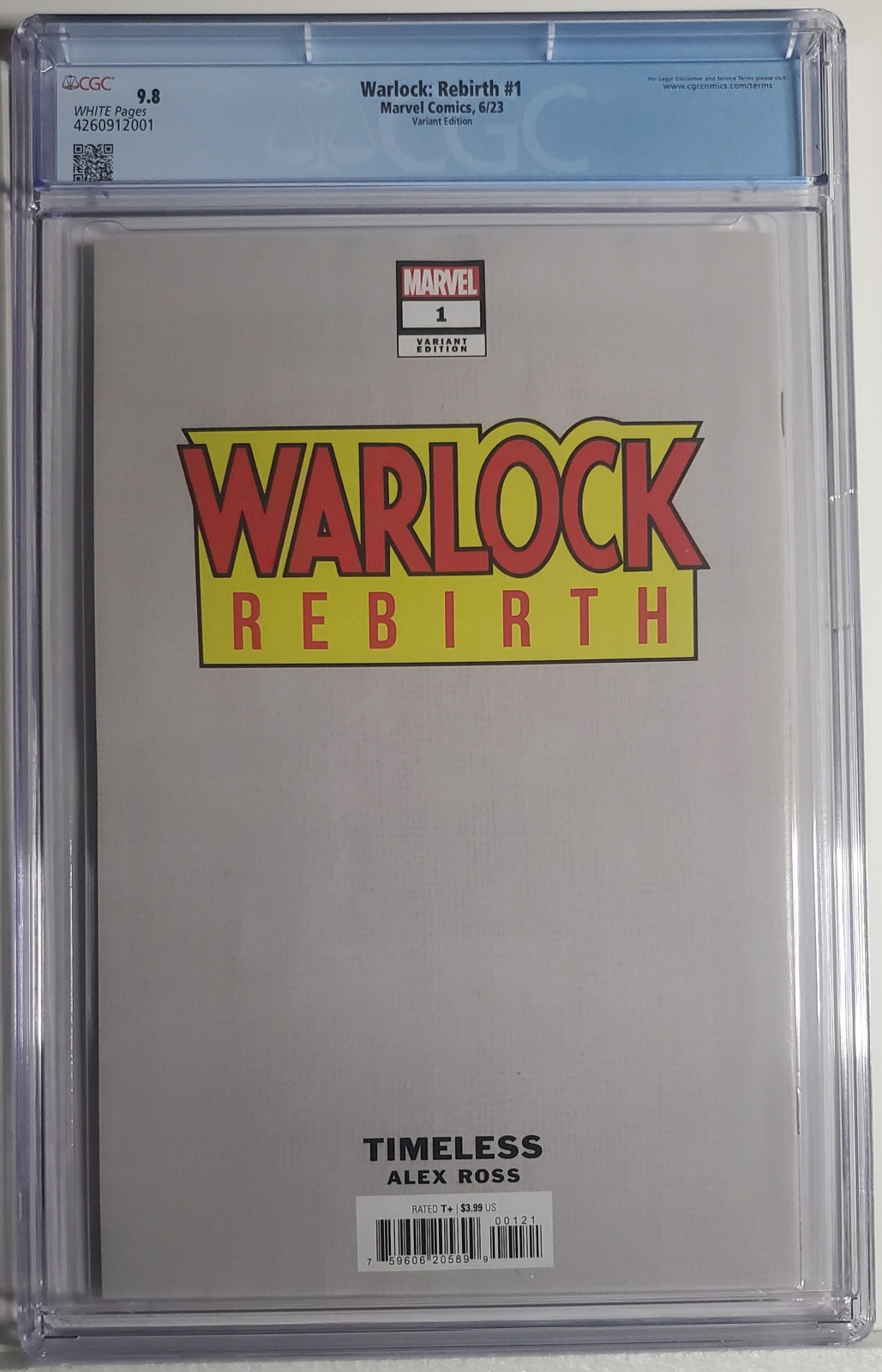 WARLOCK: REBIRTH # 1 CGC 9.8 NM/MT Alex Ross Timeless Thanos (A)