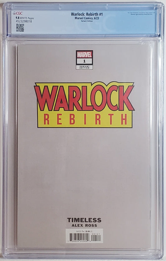 WARLOCK: REBIRTH # 1 CGC 9.8 NM/MT Alex Ross Timeless Thanos 8018