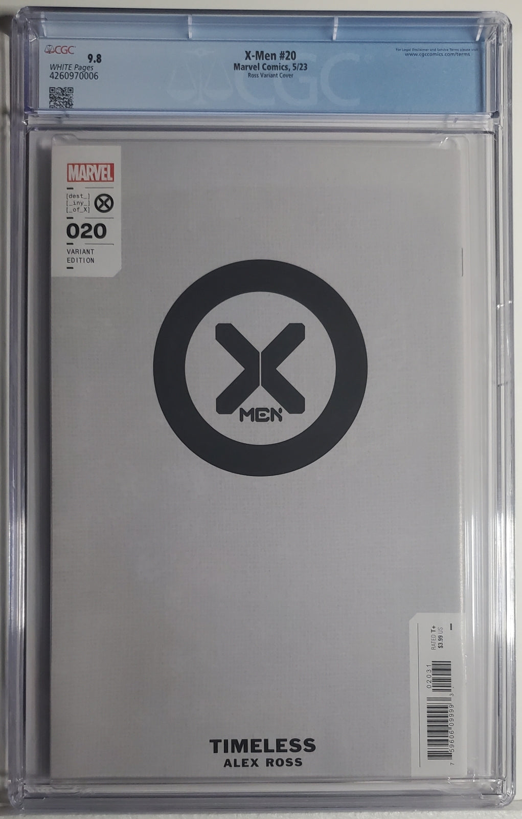 X-MEN (6TH SERIES) #20 CGC 9.8 NM/MT Alex Ross Timeless Dark Phoenix 0006