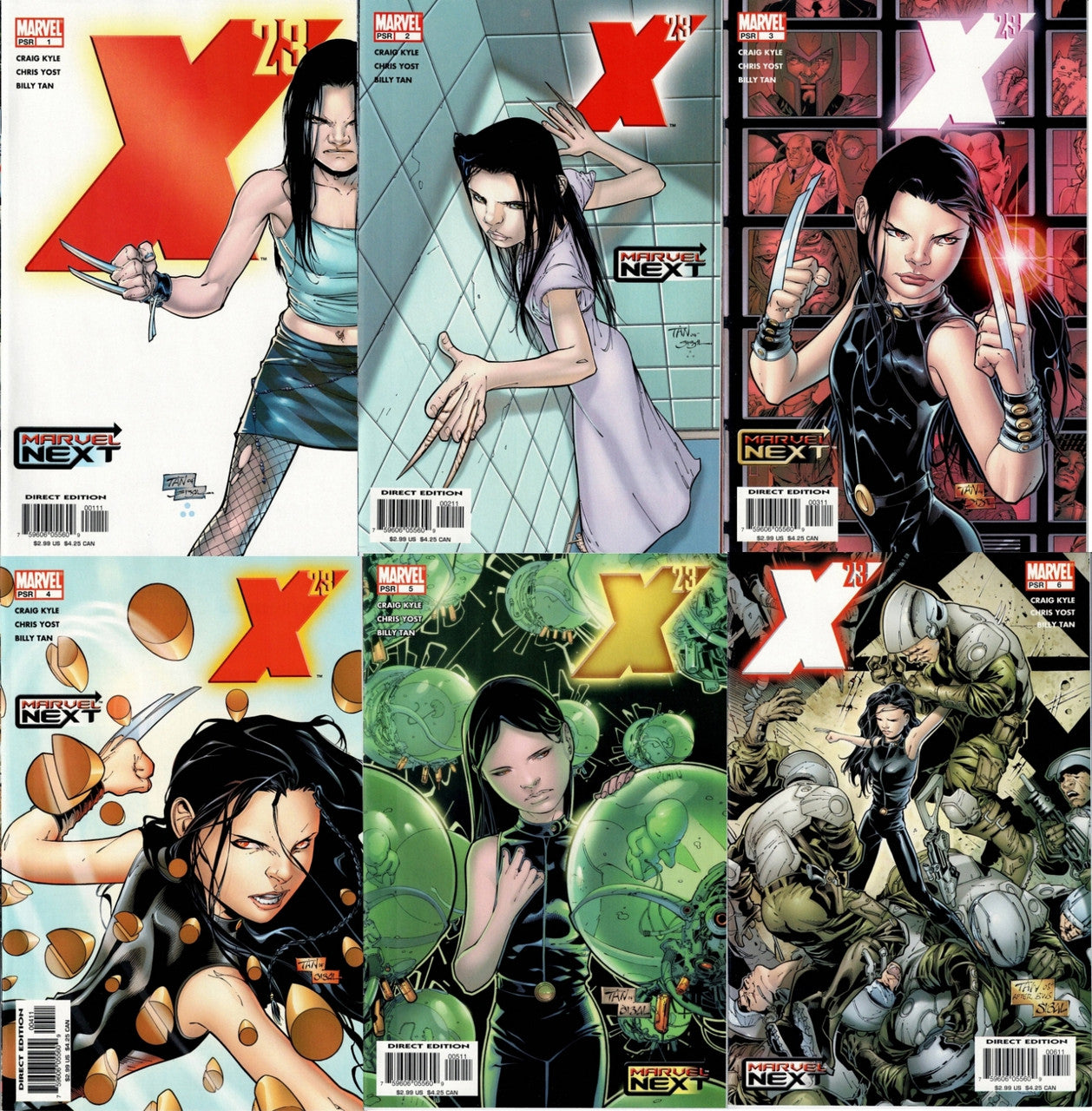 X-23 (1ST SERIES) #1-6 NM Complete Collected Set